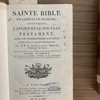 Sainte Bible en latin et en français, contenant l'Ancien et le Nouveau Testament, avec un commentaire littéral inséré dans la traduction française