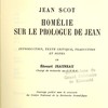 Homélie sur le prologue de Jean