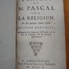 Pensées de M. Pascal sur la religion et sur quelques autres sujets