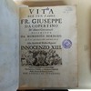 Vita del ven. padre fr. Giuseppe da Copertino de' Minori Conventuali