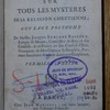 Élévations à Dieu sur tous les mystères de la religion chrétienne