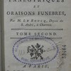Plaidoyers littéraires, panégyriques et oraisons funèbres