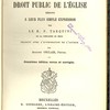 Les principes du droit public de l'église réduits à leur plus simple expression