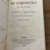 Méthode de composition et de style, ou, Principes de l'art d'écrire en français, suivis d'un choix de modèles en prose et en vers