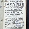 Annales ecclesiastici Caesaris Baronii S. R. E. card. Accessit Baronii supplementum chronologicum ad Christi annum 1665