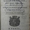 Missel de Paris, latin-françois : avec prime, tierce, sexte, et les processions