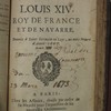 Ordonnance de Louis XIV, Roy de France et de Navarre, donnée à Saint Germain en Laye, au mois d'avril 1667