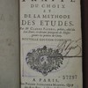 Traité du choix et de la méthode des études