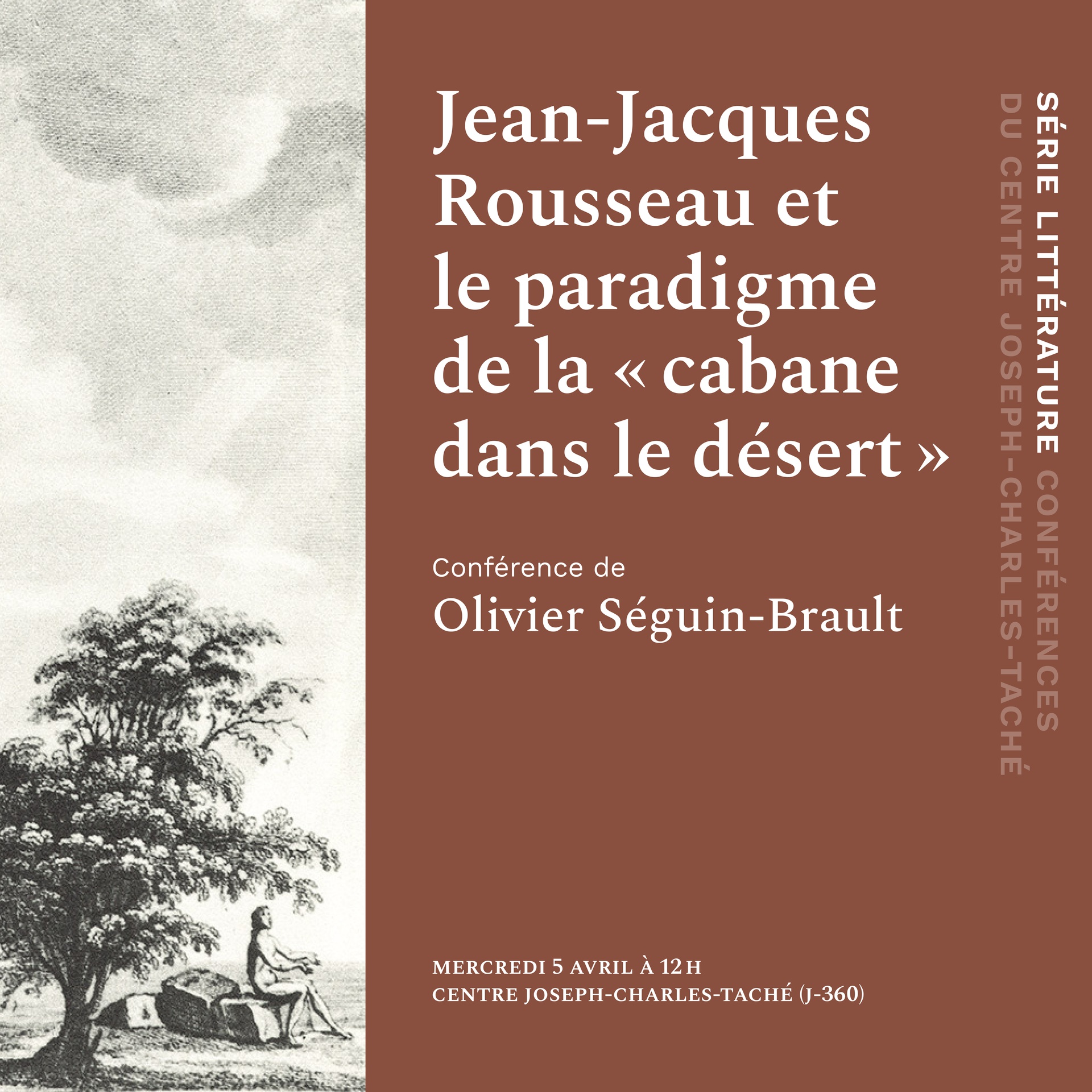 Conférence | Jean-Jacques Rousseau et le paradigme de la « cabane dans le désert »
