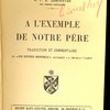 À l’exemple de notre père