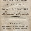 Observations sur le Contrat social de J.J. Rousseau