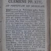 Clemens PP. XIV, ad perpetuam rei memoriam