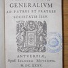 Epistolae praepositorum generalium ad patres et fratres Societatis Jesu