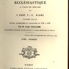 Cours d'histoire ecclésiastique à l'usage des séminaires