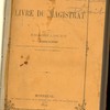 Le livre du magistrat