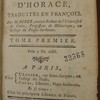 Les oeuvres d'Horace