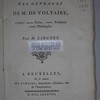 Examen des ouvrages de M. de Voltaire, considéré comme poëte, comme prosateur, comme philosophe