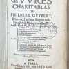 Toutes les oeuvres charitables de Philbert Guybert