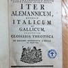 Martini Gerberti ... Iter alemannicum, accedit italicum et gallicum, sequuntur glossaria theotisca ex codicibus manuscriptis a sæculo IX. usque XIII