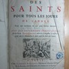 La vie des saints pour tous les jours de l'année, Tirée des meilleurs & des plus fideles auteurs. Avec des reflexions chrestiennes sur la vie de Jesus-Christ ..