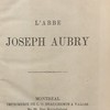 L'abbé Joseph Aubry