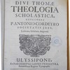 In praecipua partium Divi Thomae Theologia scholastica