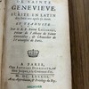 La vie de sainte Geneviève, écrite en latin dix-huit ans après sa mort et traduite