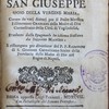 Sommario dell'eccellenze del glorioso patriarca San Giuseppe, sposo della vergine Maria, Cavato da diversi Autori per il Padre Maestro F. Geronimo Graziano della Madre di Dio Carmelitano della Città di Vagliadolid