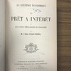 La question économique du prêt a intérêt ou des causes théologique du socialisme