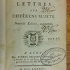 Modèles de Lettres sur différens sujets