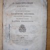 C. Sallustii Crispi quæ extant in usum serenissimi Galliarum Delphini