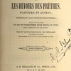 Examen raisonné ou décisions théologiques sur les devoirs des prêtres, pasteurs et autres, concernant leur conduite personnelle, ouvrage où l'on décide ce qui est communément péché mortel ou véniel dans l'infraction de ces devoirs