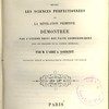 La cosmogonie de la Bible devant les sciences perfectionnées ou la révélation primitive démontrée par l’accord suivi des faits cosmogoniques avec les principes de la science générale