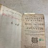 Les soliloques, le manuel et les méditations de Saint Augustin