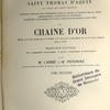 Explication suivie des quatre évangiles suivie de La chaîne d’or