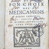 Traité du bon choix des médicamens