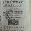 Vita di S. Francesco s’Assisi fondatore dell’ordine de’Frati minori