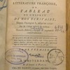 Les trois siècles de la littérature françoise, ou, Tableau de l'esprit de nos écrivains, depuis François I, jusqu'en 1773, par ordre alphabétique