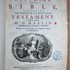 Histoire de la Bible, contenant le Vieux et le Nouveau Testament