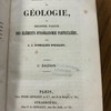 Éléments de géologie, ou Seconde partie des éléments d'inorganomie particulière