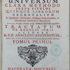 Jus canonicum universum, clara methodo juxta titulos quinque librorum decretalium, in quæstiones distributum, solidisque responsionibus, & objectionum solutionibus dilucidatum ...