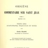 Commentaire sur saint Jean