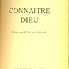 Connaître Dieu