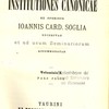 Institutiones canonicae ex operibus Ioannis card. Soglia excerptae et ad usum seminariorum accomodatae