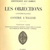 Les objections contemporaines contre l’Église