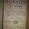 Histoire romaine, depuis la fondation de Rome jusqu'à la bataille d'Actium: c'est-à-dire jusqu'à la fin de la République