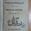 Essai philosophique sur le monachisme