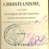 L’esprit du christianisme, précédé d’un précis de ses preuves, et suivi d’un plan de conduite.