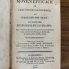 Moyen efficace de sanctifier la journée, et d'assurer son salut : à l'usage des Religieux de la Trappe