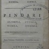 Pindarou Olympia, Pythia, Nemea, Isthmia, Pindari Olympia, Pythia, Nemea, Isthmia. Cum interpretatione latina